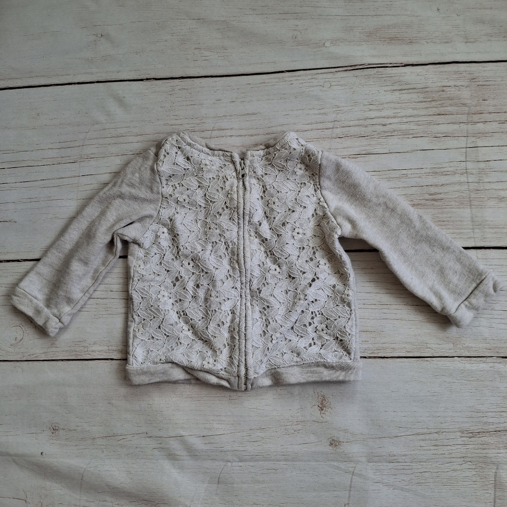 Baby Gap 18-24M Cream Zip Up Sweater